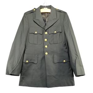U.S. Army Men's Green Coat Size 38 Long Poly Wool Blend Dress Uniform Military